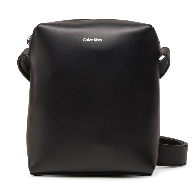 Мъжка чантичка Calvin Klein Ck Premium Leather Reporter S K50K512887 Черен цвят на ниска цена