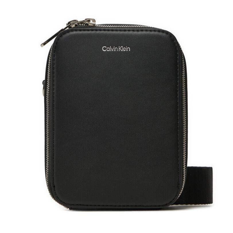 Мъжка чантичка Calvin Klein Ck Sleek Reporter Xs K50K512747 Черен цвят на ниска цена