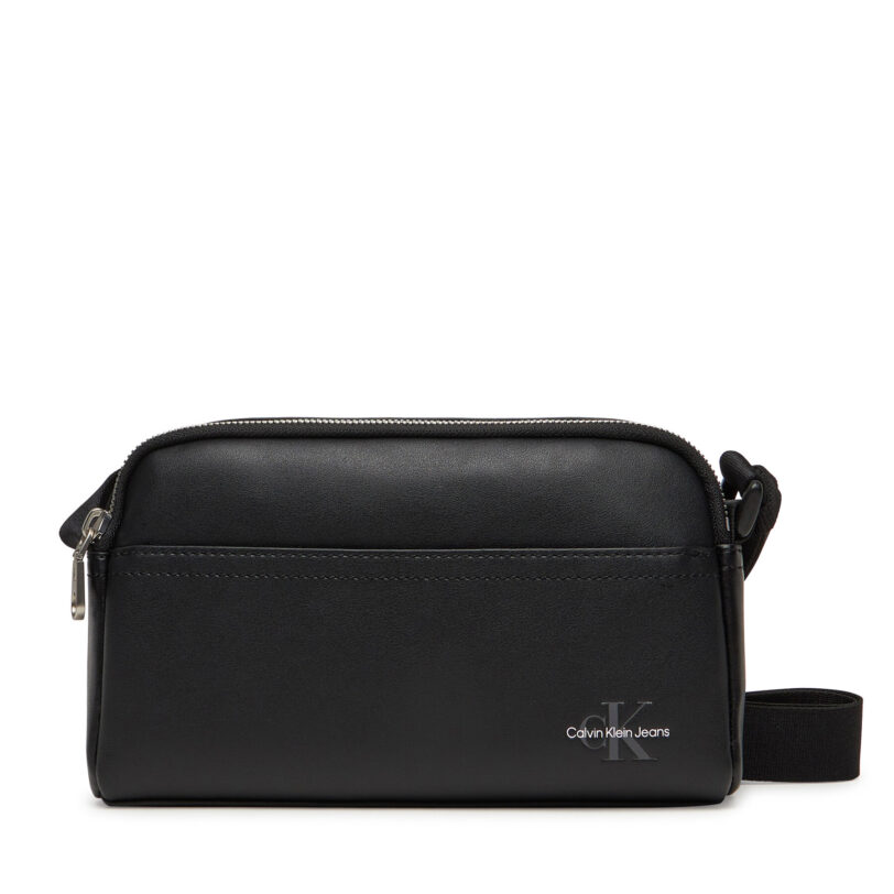Мъжка чантичка Calvin Klein Jeans Mono Logo Camera Bag 22 LV04G3015G Черен цвят на ниска цена
