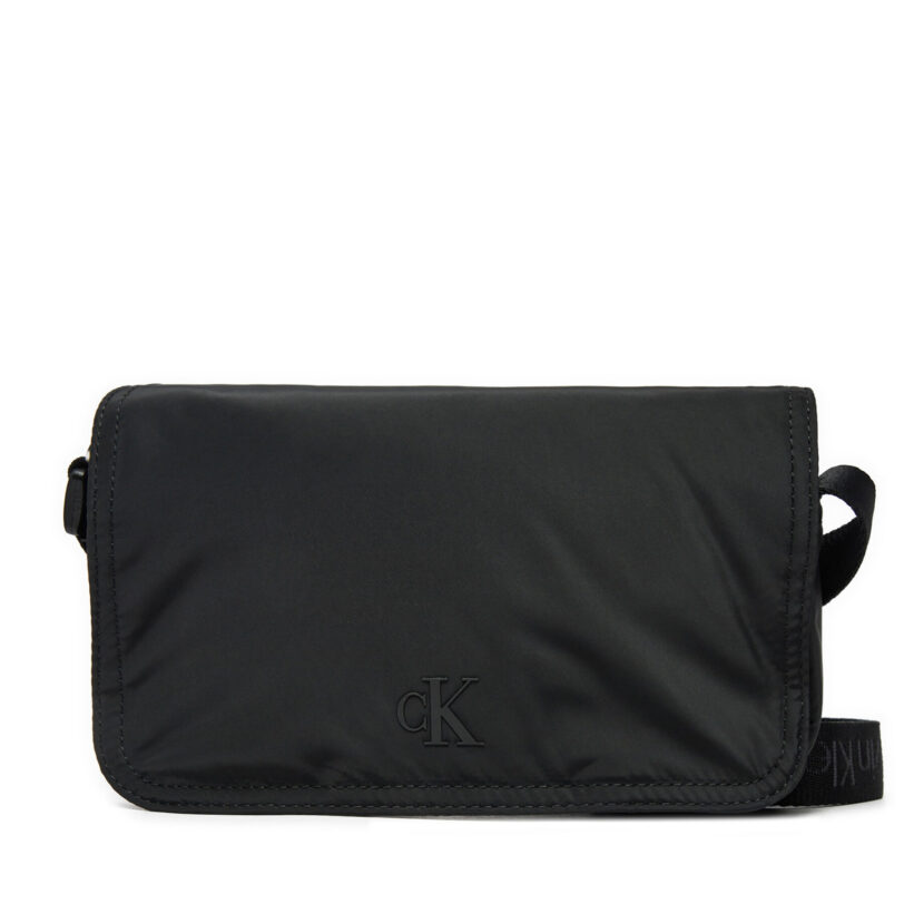 Мъжка чантичка Calvin Klein Jeans Over Webbing K50K512566 Черен цвят на ниска цена