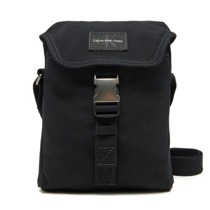 Мъжка чантичка Calvin Klein Jeans Workwear Ut Flap Reporter 18 LV04G3025G Черен цвят на ниска цена