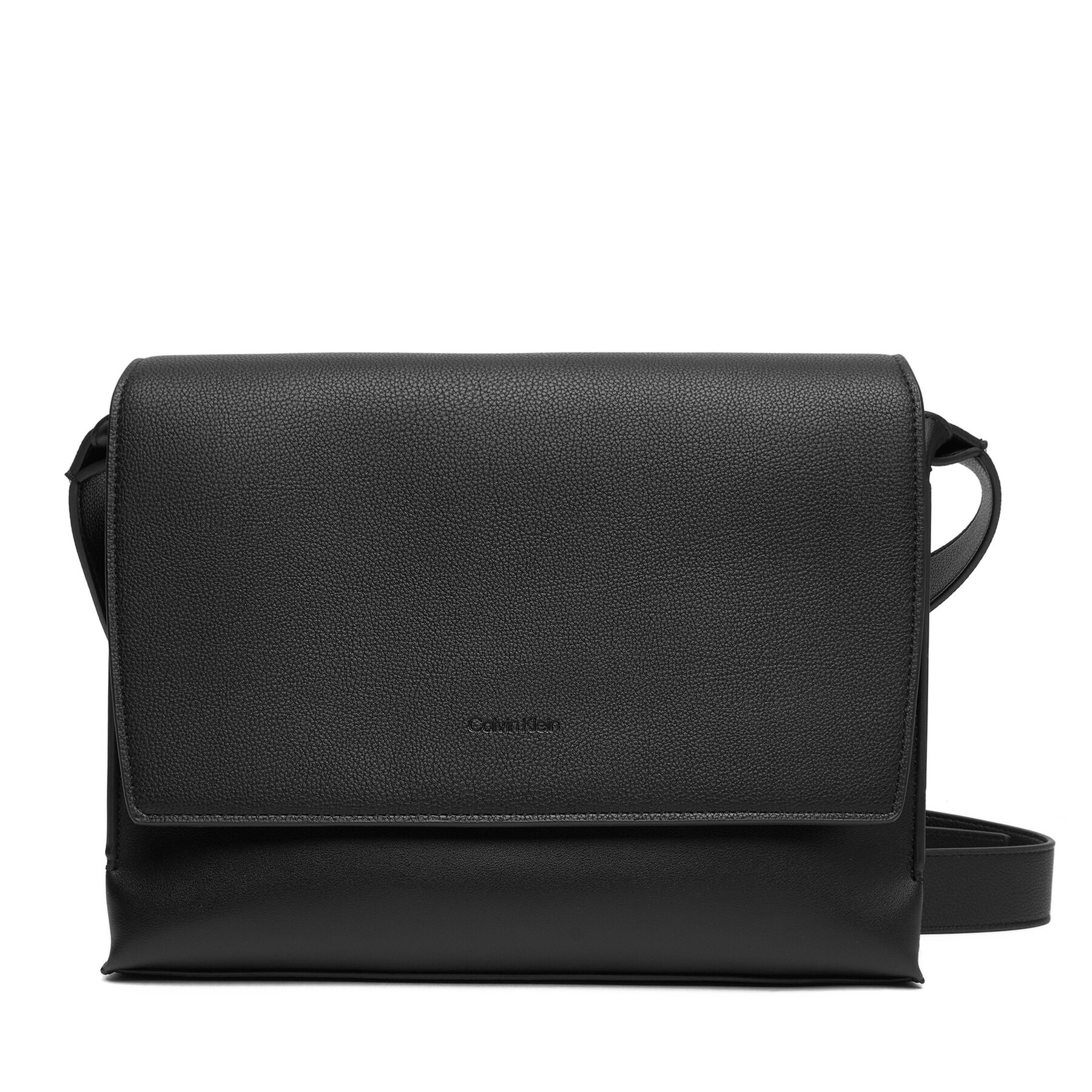 Мъжка чантичка Calvin Klein Micro Pebble Messenger 27 LV04D3034G Черен цвят на ниска цена