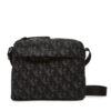 Мъжка чантичка Calvin Klein Slouched Monogram Mini Zip Fligh LV04G3175G Черен цвят на ниска цена