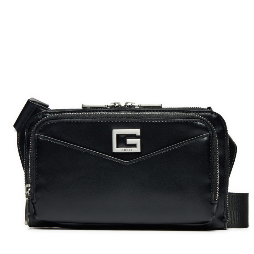 Мъжка чантичка Guess HMSISSP5114 Черен цвят на ниска цена