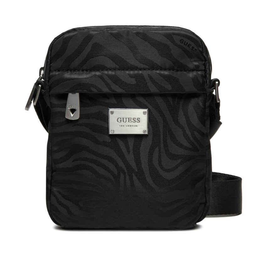 Мъжка чантичка Guess HMVEZJ P5193 Черен цвят на ниска цена