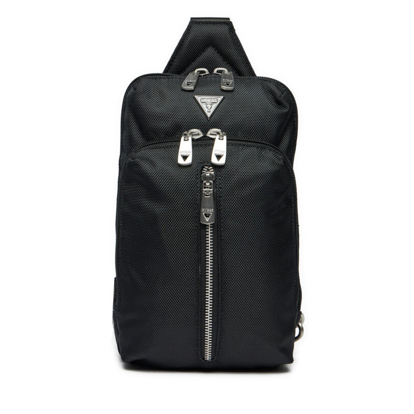 Мъжка чантичка Guess Lugano HMLUHN P5117 Черен цвят на ниска цена