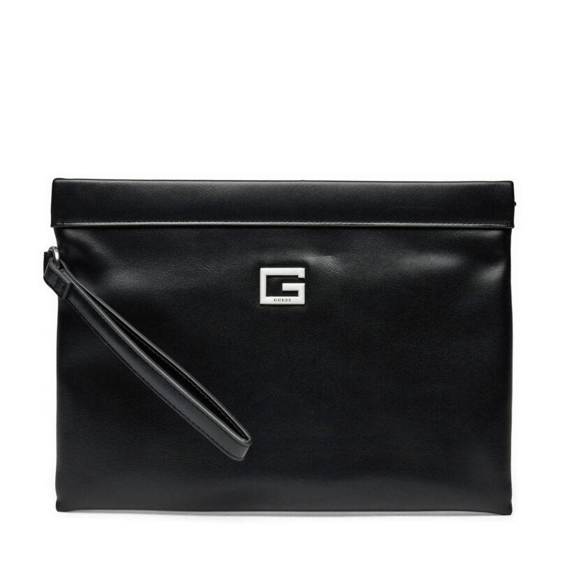 Мъжка чантичка Guess PMPASS P5156 Черен цвят на ниска цена