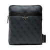Мъжка чантичка Guess Vezzola Smart Crossbody Flat HMEVZL P2223 Черен цвят на ниска цена
