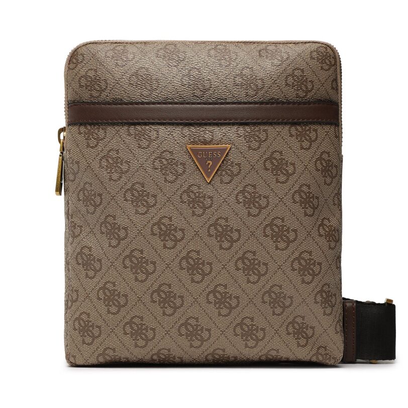 Мъжка чантичка Guess Vezzola Smart HMEVZL P2223 Бежов цвят на ниска цена