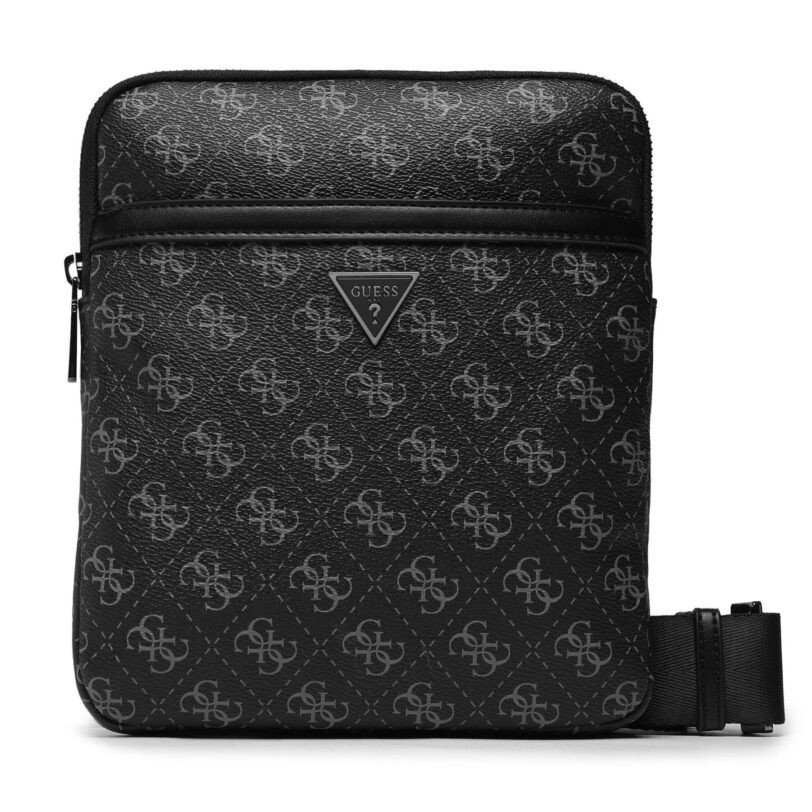 Мъжка чантичка Guess Vezzola Smart HMEVZL P2223 Черен цвят на ниска цена