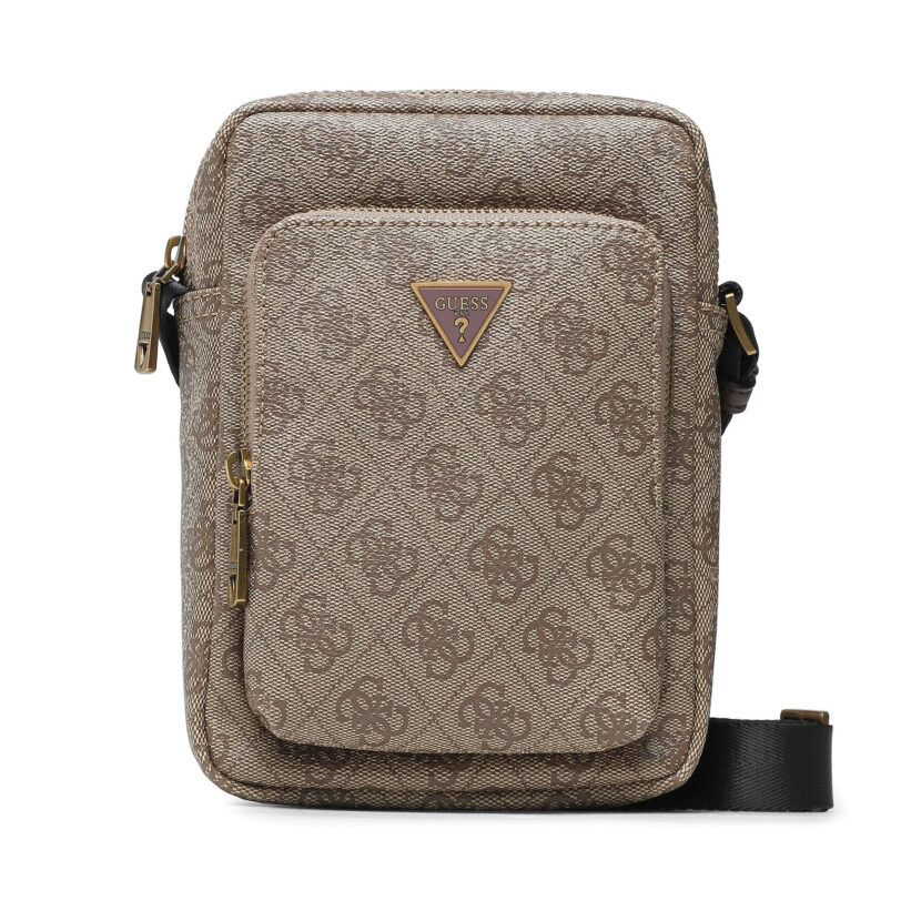 Мъжка чантичка Guess Vezzola Smart HMEVZL P3163 Бежов цвят на ниска цена