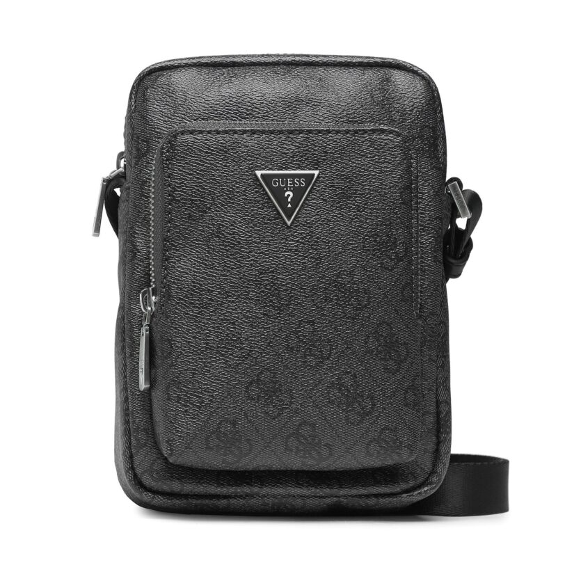 Мъжка чантичка Guess Vezzola Smart HMEVZL P3163 Черен цвят на ниска цена