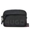 Мъжка чантичка Hugo Quentyn 50529428 Черен цвят на ниска цена