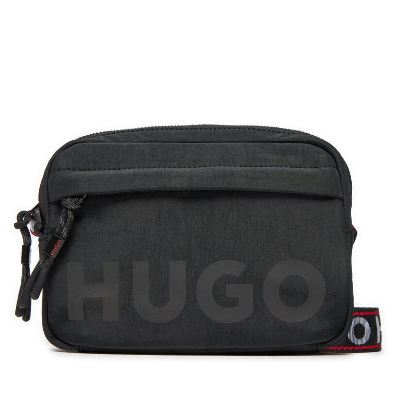 Мъжка чантичка Hugo Quentyn 50529428 Черен цвят на ниска цена