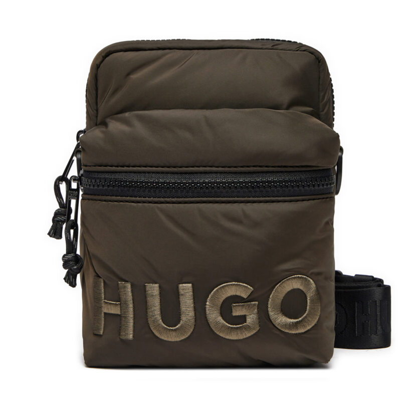 Мъжка чантичка Hugo Rikky 50529457 Зелен цвят на ниска цена