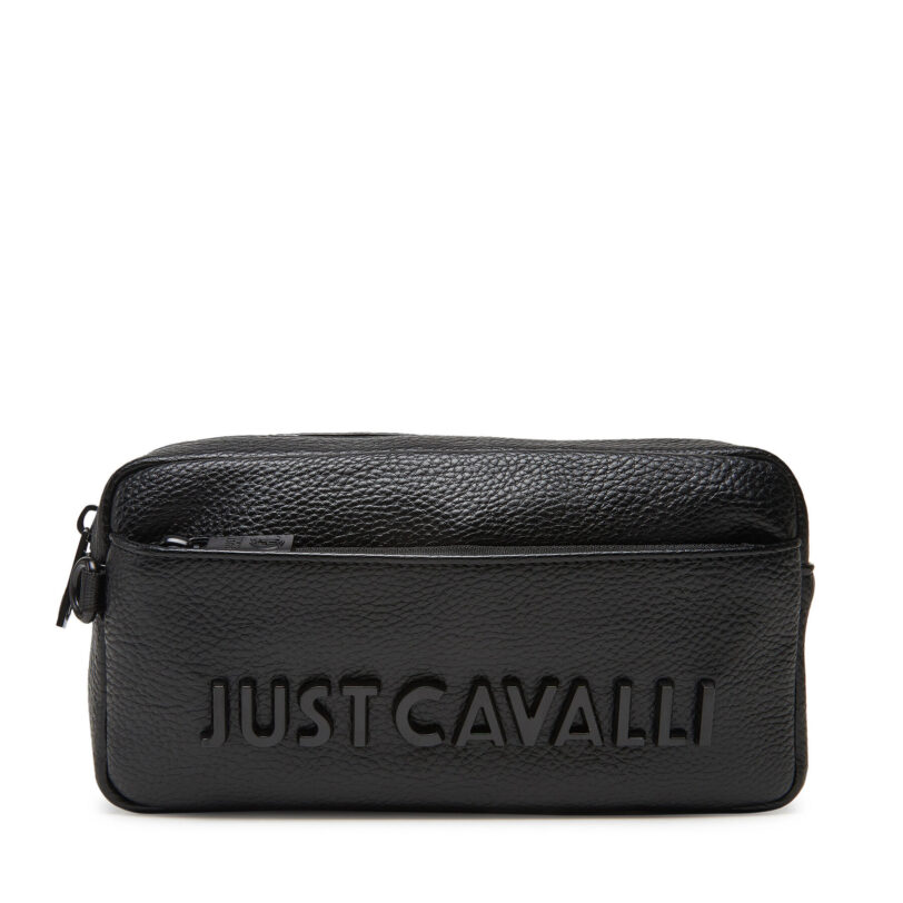 Мъжка чантичка Just Cavalli 78QA4B14 ZSB81 Черен цвят на ниска цена