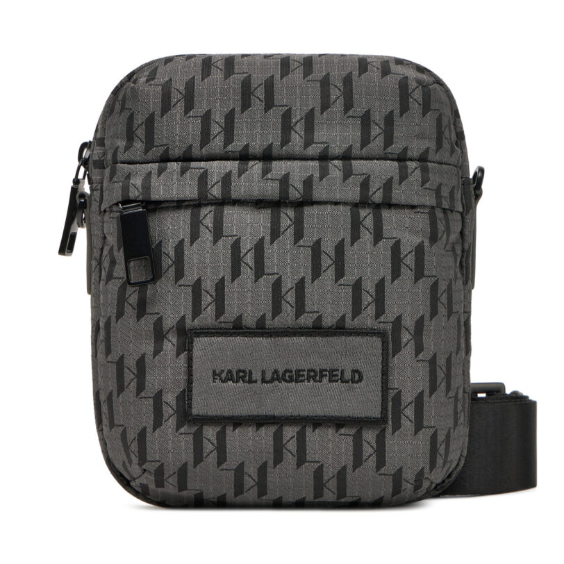 Мъжка чантичка KARL LAGERFELD A1M30412 Сив цвят на ниска цена