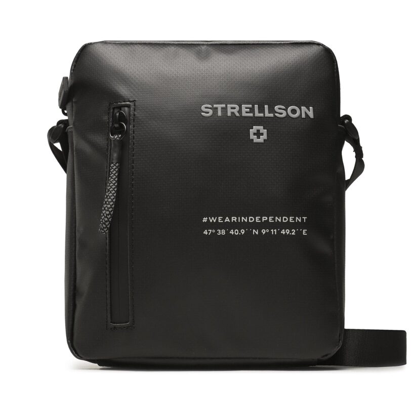 Мъжка чантичка Strellson Stockwell 2.0 4010003123 Черен цвят на ниска цена