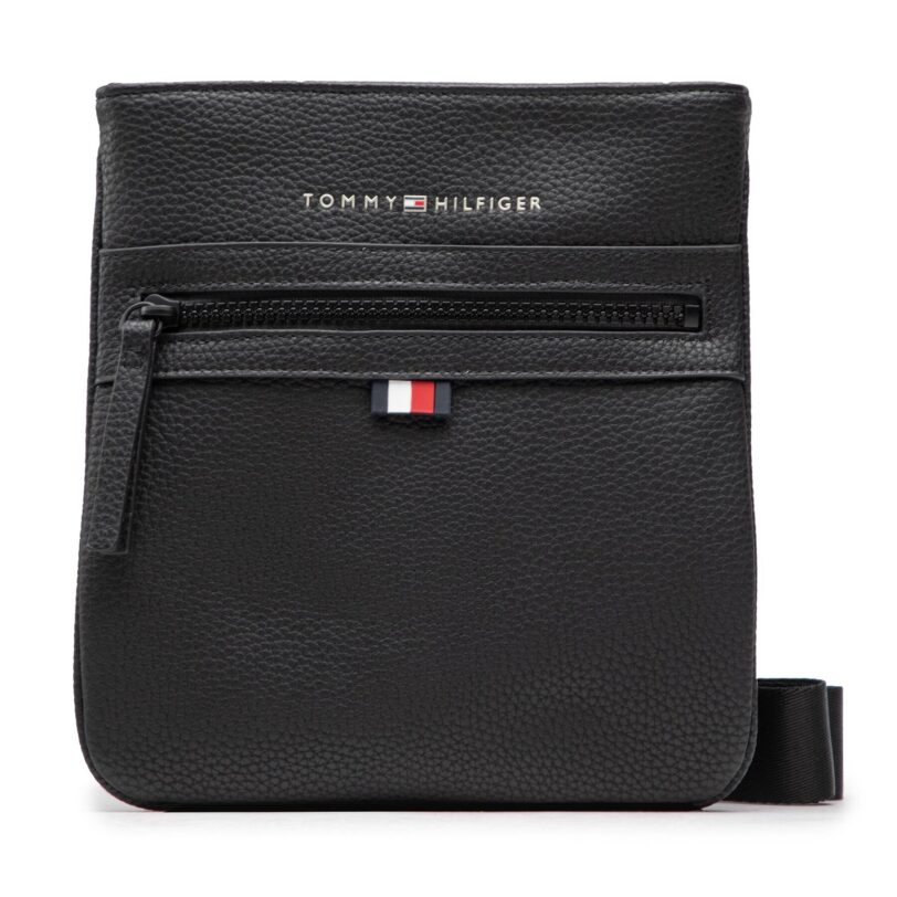 Мъжка чантичка Tommy Hilfiger Essential Pu Mini Crossover AM0AM09505 Черен цвят на ниска цена