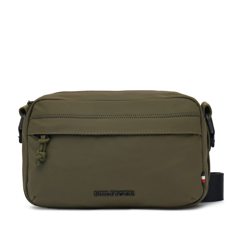 Мъжка чантичка Tommy Hilfiger Th Colour Ew Reporter AM0AM13219 Зелен цвят на ниска цена
