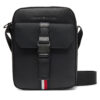 Мъжка чантичка Tommy Hilfiger Th Foundation Mini Reporter AM0AM13479 Черен цвят на ниска цена
