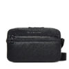 Мъжка чантичка Tommy Hilfiger Th Monogram Ew Reporter AM0AM13837 Черен цвят на ниска цена
