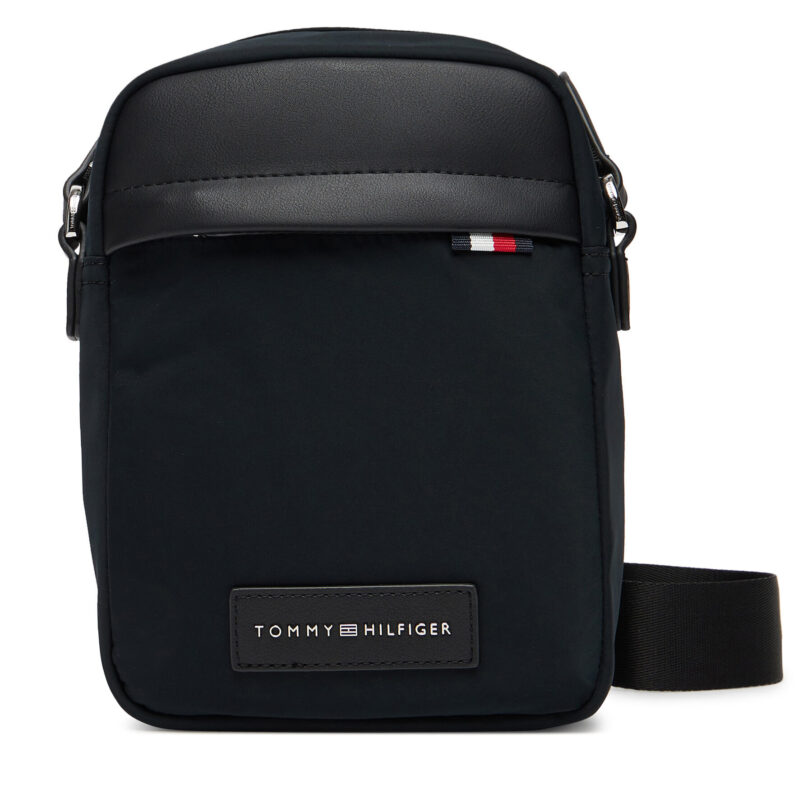 Мъжка чантичка Tommy Hilfiger Th Nylon Mini Reporter AM0AM13618 Черен цвят на ниска цена