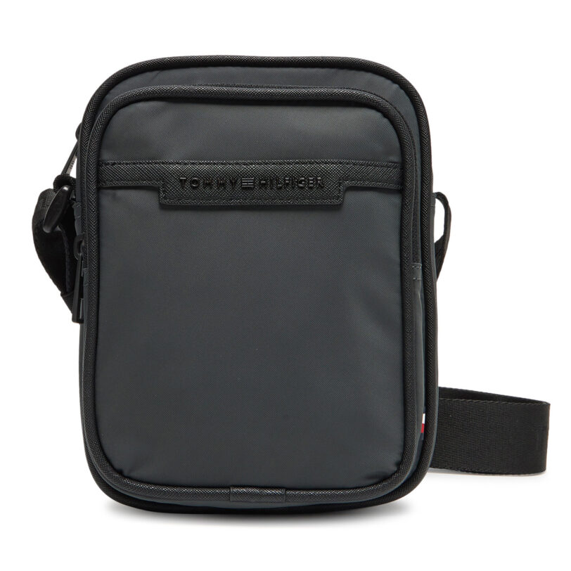 Мъжка чантичка Tommy Hilfiger Th Repreve Mini Reporter AM0AM13465 Сив цвят на ниска цена