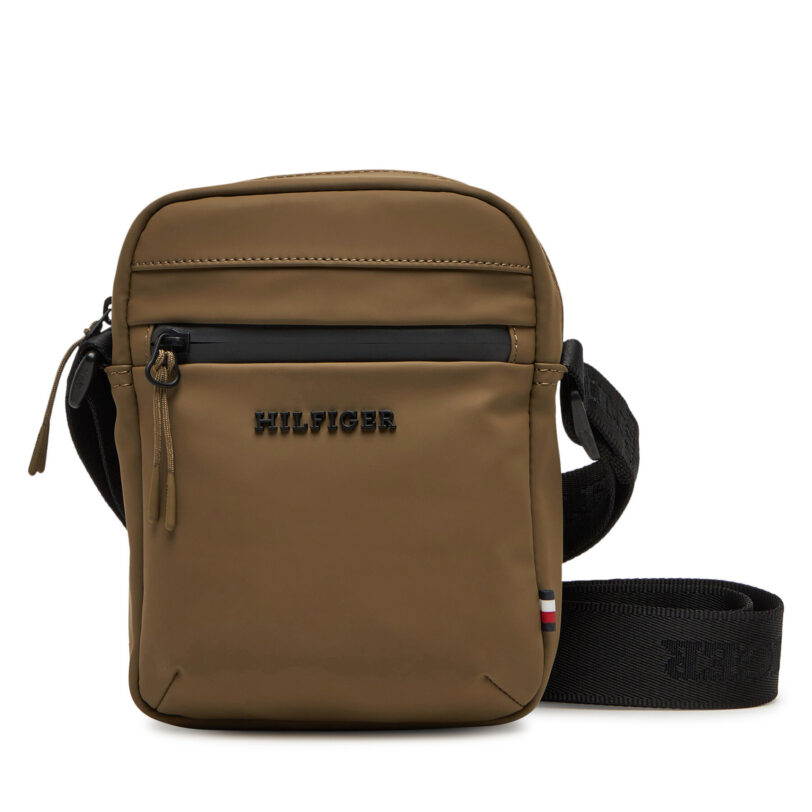Мъжка чантичка Tommy Hilfiger Th Tpu Mini Reporter AM0AM13498 Кафяв цвят на ниска цена