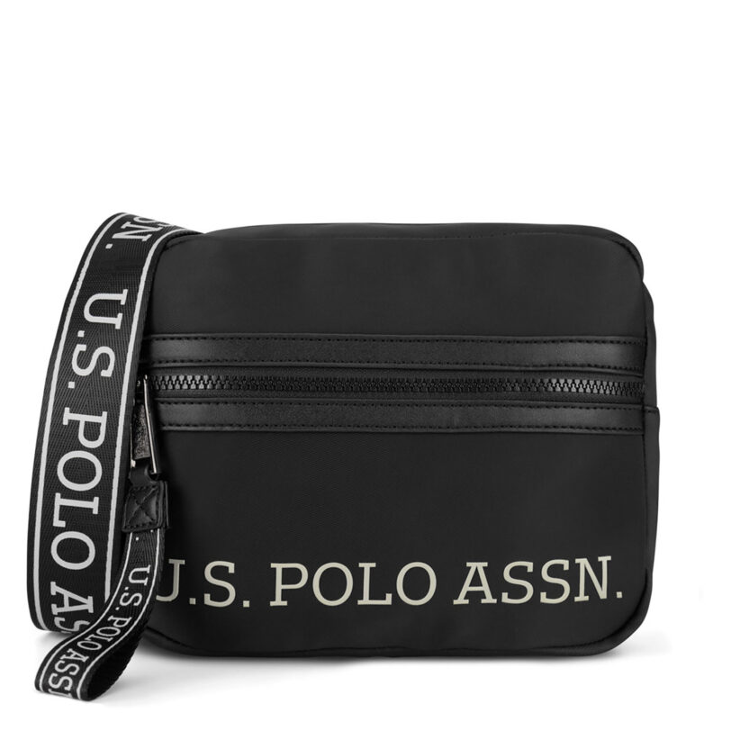 Мъжка чантичка U.S. Polo Assn. BIUXT8519MVP Черен цвят на ниска цена