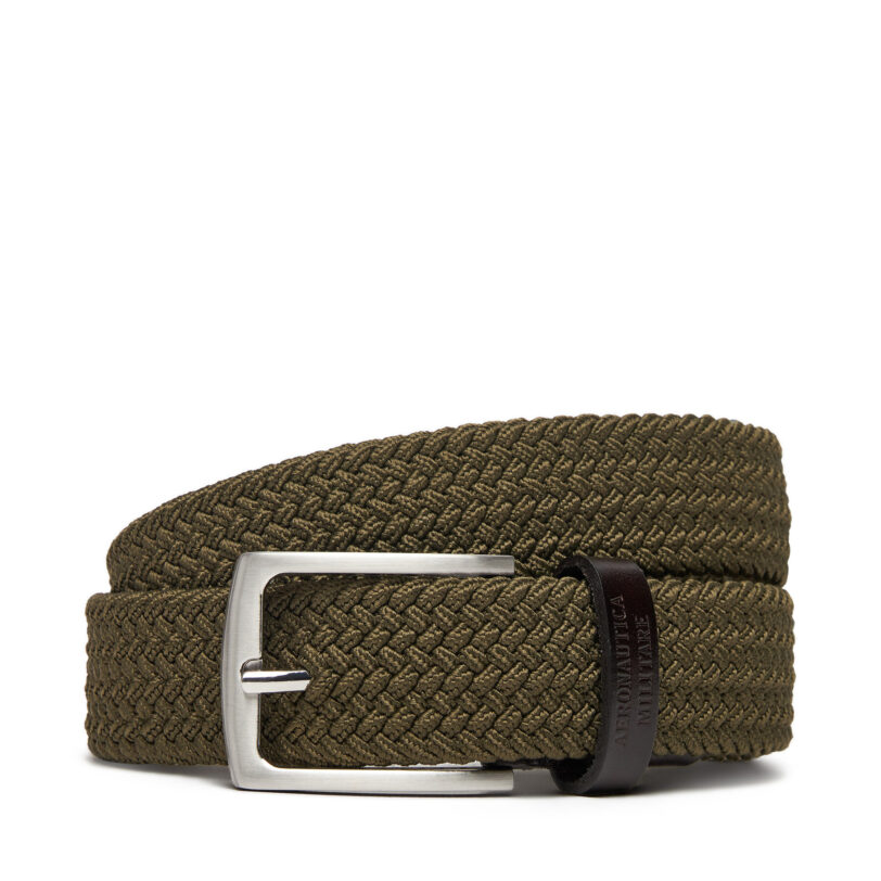 Мъжки колан Aeronautica Militare 252CI0307UCT03454 Зелен цвят на ниска цена
