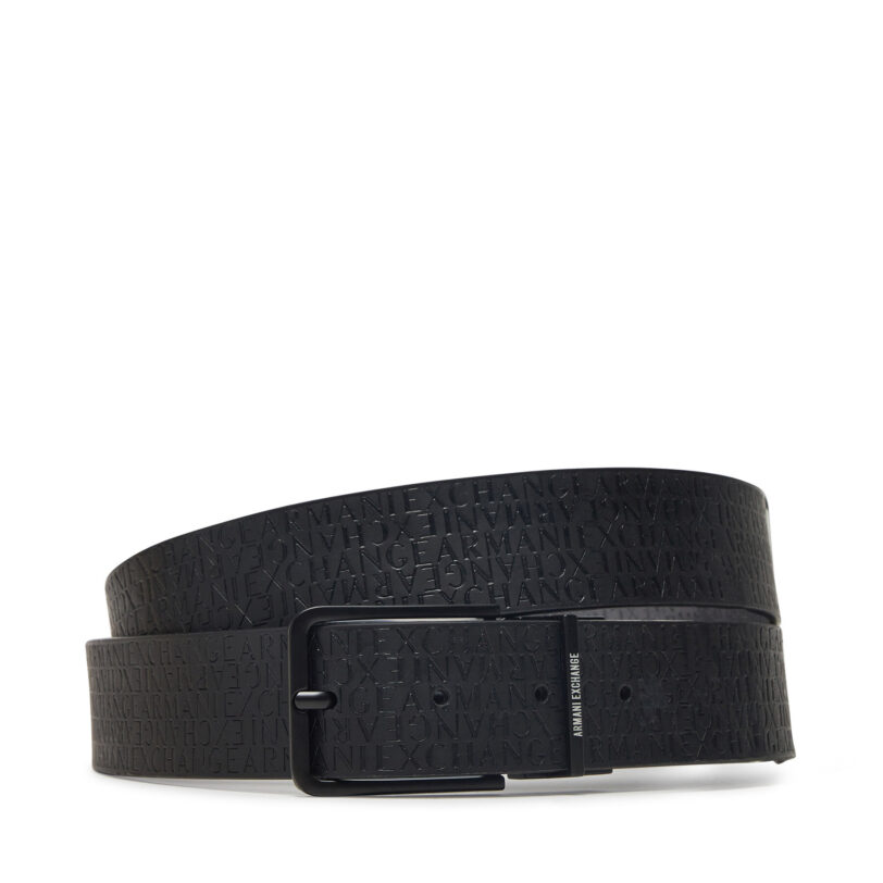 Мъжки колан Armani Exchange 951325 2F800 05021 Черен цвят на ниска цена
