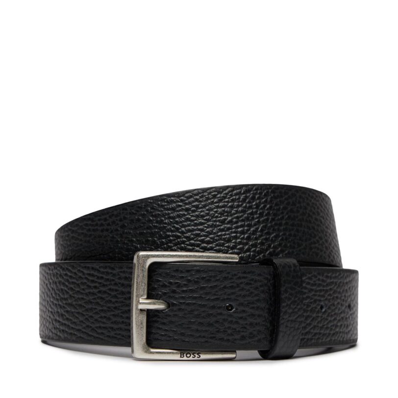 Мъжки колан Boss Rummi-Gr Sz35 50512758 Черен цвят на ниска цена