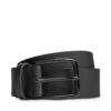 Мъжки колан Boss Tobi-Logtip Sz35 50513086 Черен цвят на ниска цена