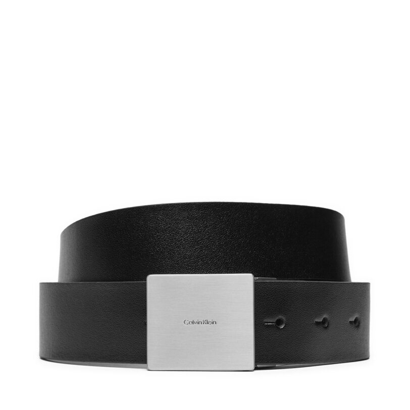 Мъжки колан Calvin Klein Adj Casual Plaque 35mm K50K512660 Черен цвят на ниска цена