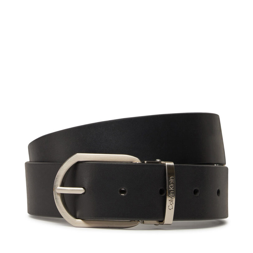 Мъжки колан Calvin Klein Adj Casual Round 35Mm K50K512838 Черен цвят на ниска цена