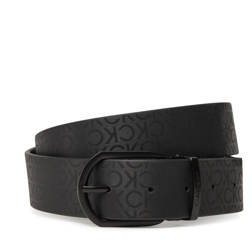 Мъжки колан Calvin Klein Adj Casual Round Mono 35Mm K50K513038 Черен цвят на ниска цена