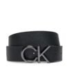 Мъжки колан Calvin Klein Adj Ck Metal Saffiano 35Mm K50K511567 Черен цвят на ниска цена