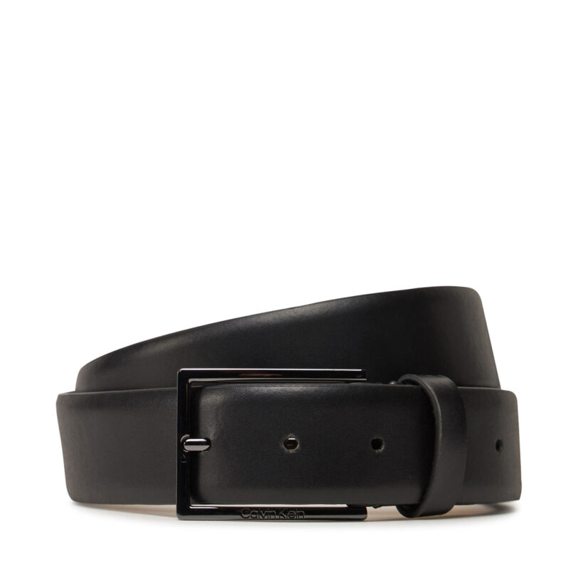 Мъжки колан Calvin Klein Adj Minimal Formal 35Mm K50K512833 Черен цвят на ниска цена