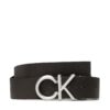 Мъжки колан Calvin Klein Adj/Rev Ck Metal Bombe Pb 35Mm K50K510630 Черен цвят на ниска цена