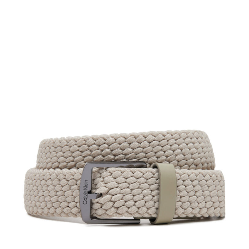 Мъжки колан Calvin Klein Ck Casual Elastic Braided 35Mm K50K512839 Бежов цвят на ниска цена