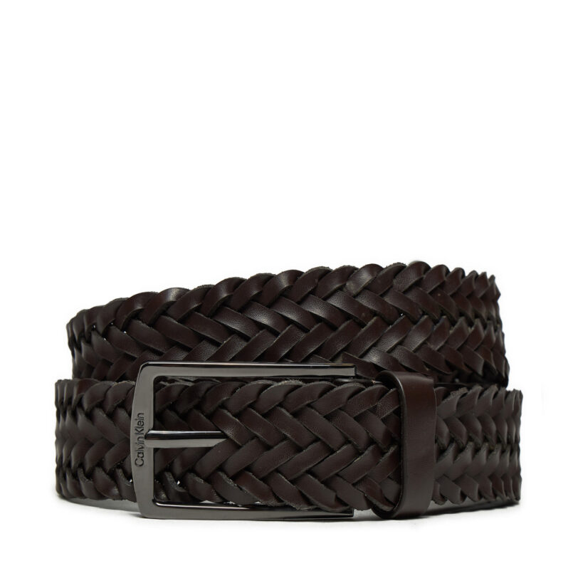 Мъжки колан Calvin Klein Ck Casual Elongated Braided 35mm K50K512655 Кафяв цвят на ниска цена