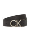 Мъжки колан Calvin Klein Ck Hallmark Logo 35Mm Adj/Rev LV04D7034G Черен цвят на ниска цена