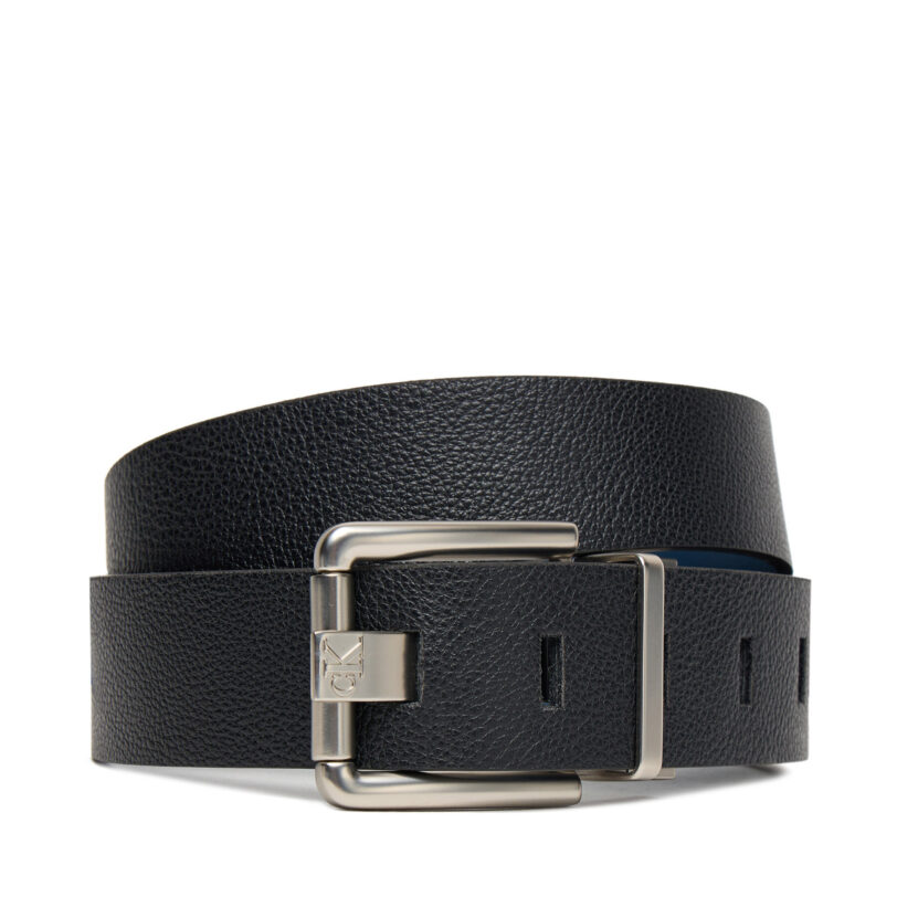 Мъжки колан Calvin Klein Ck Prong Buckle 35Mm Rev LV04D7029G Черен цвят на ниска цена
