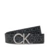 Мъжки колан Calvin Klein Ck Rev.Adj. New Mono Belt 3.5Cm K50K510075 Черен цвят на ниска цена