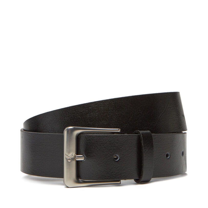 Мъжки колан Calvin Klein Classic Buckle 35Mm LV04G7027G Черен цвят на ниска цена
