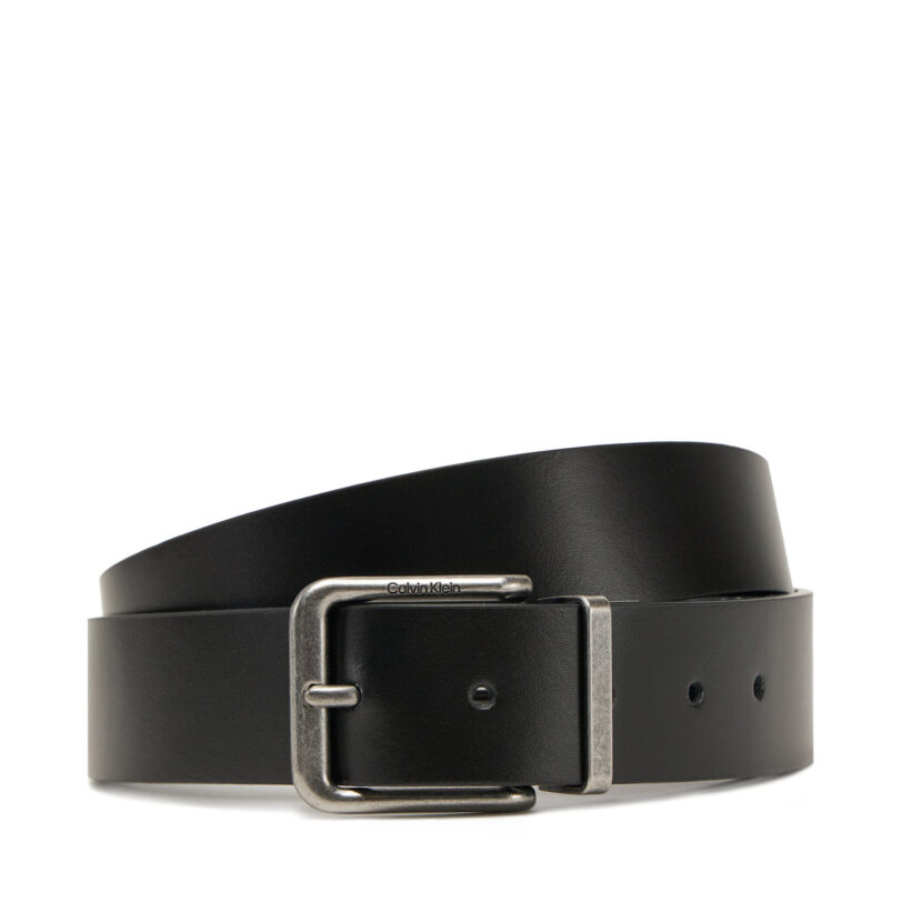 Мъжки колан Calvin Klein Jeans Casual Pin Buckle 3.5Mm LV04G7029G Черен цвят на ниска цена