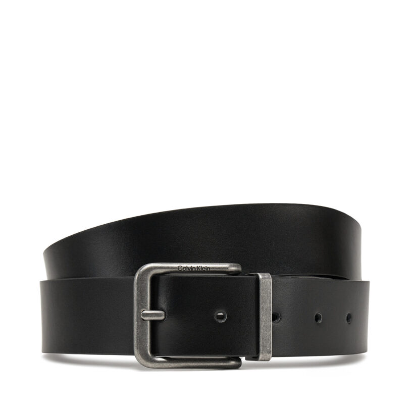 Мъжки колан Calvin Klein Jeans Casual Pin Buckle 3.5Mm LV04G7029G Черен цвят на ниска цена