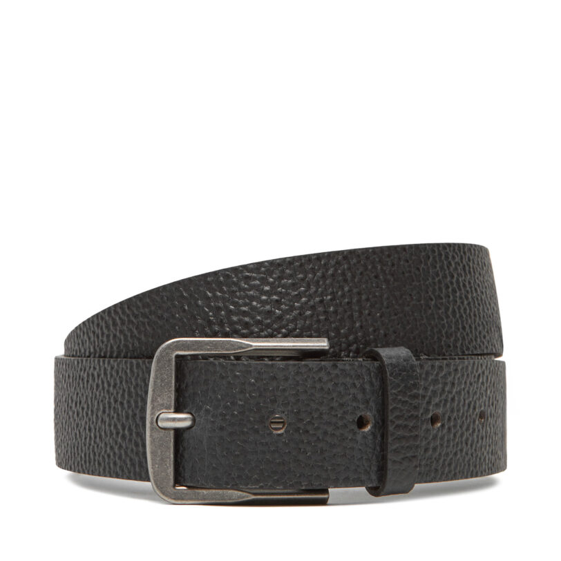 Мъжки колан Calvin Klein Jeans Classic Flat 35Mm LV04G7022G Черен цвят на ниска цена