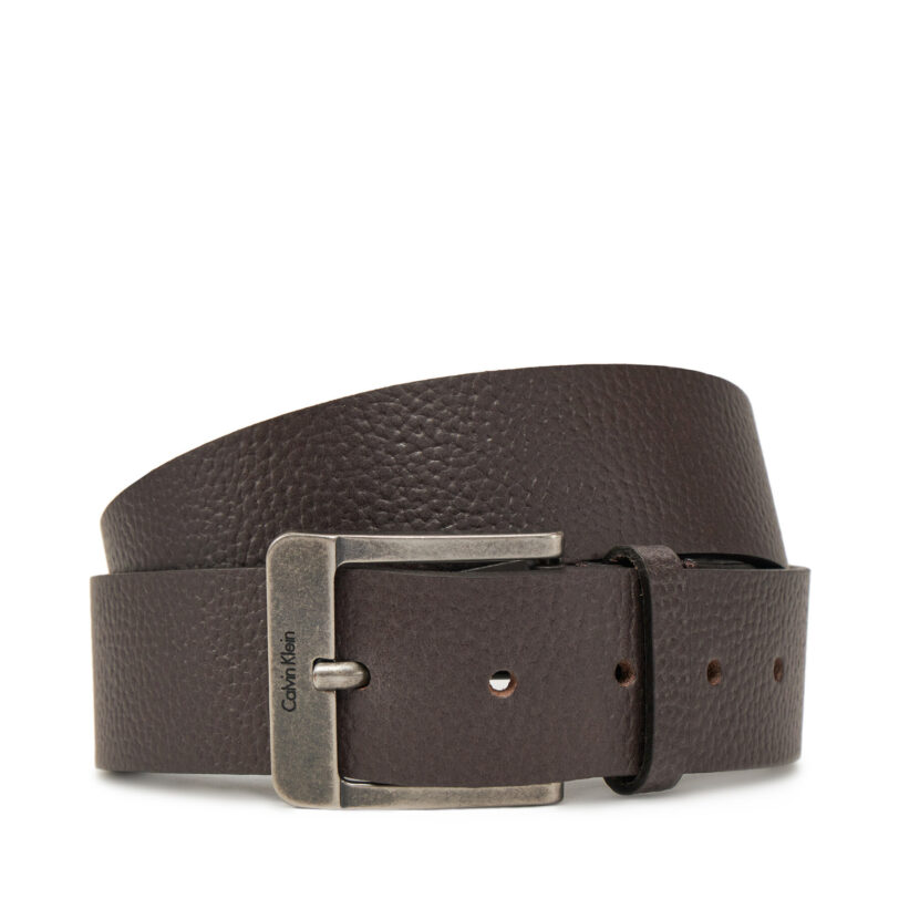 Мъжки колан Calvin Klein Jeans Nos Classic 40mm LV04G7015G Кафяв цвят на ниска цена